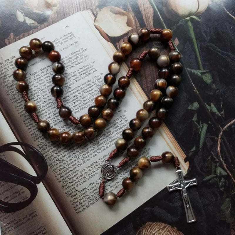Rosary Prayer Beads Necklace