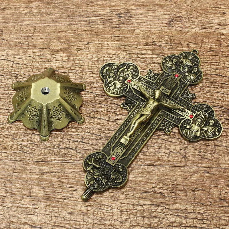 Crucifix on The Stand Cross Crucifix Home Decoration