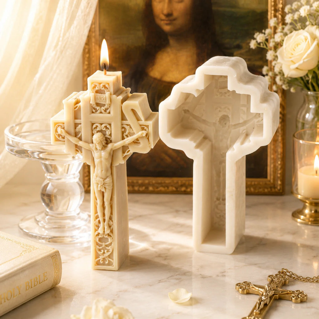 3D Soy Cross Candle