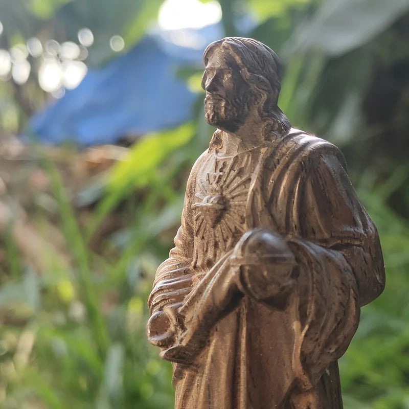 Black Ebony Wood Jesus Figurine