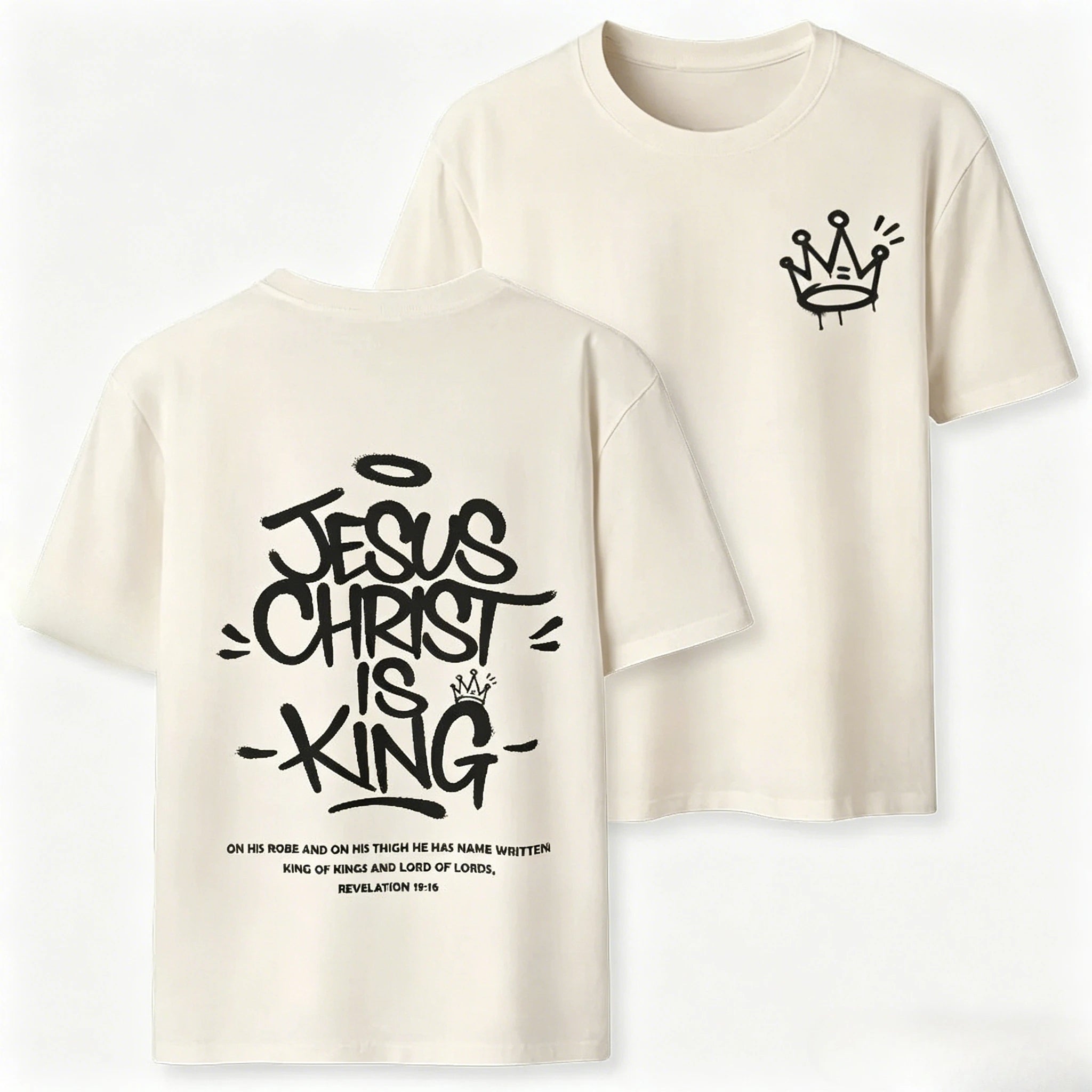 2026 New Style Jesus Christ Is King  High-quality Casual Breathable T-shirt