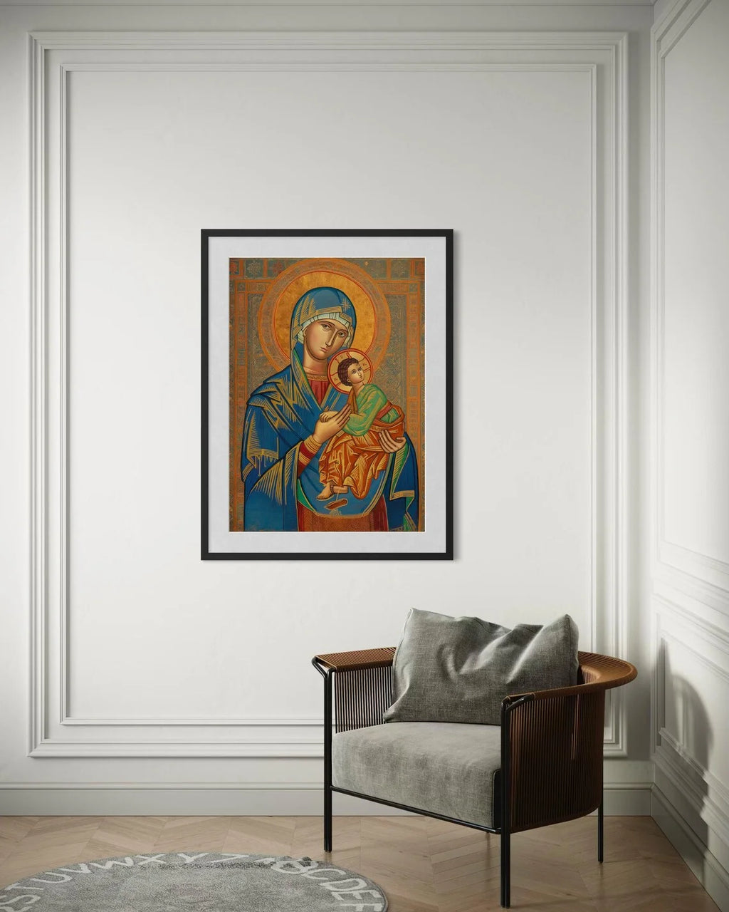 Russian Orthodox Icon Picture of Our Lady of Perpetual Help Wall Decor