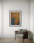 Russian Orthodox Icon Picture of Our Lady of Perpetual Help Wall Decor