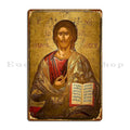 Jesus Christ Holding The Gospels Metal Plaque Poster Wall Mural