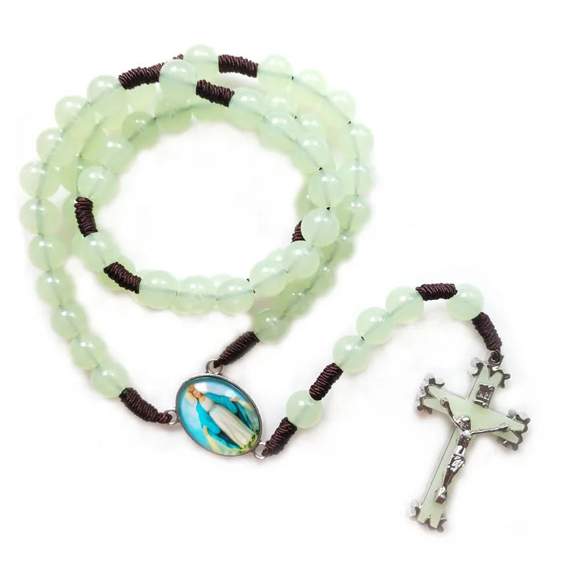 Acrylic Rosary with Cross Pendant