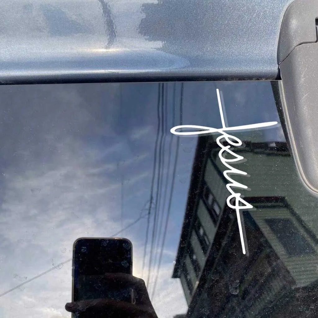 Jesus Cross Sticker Car window bumper decals