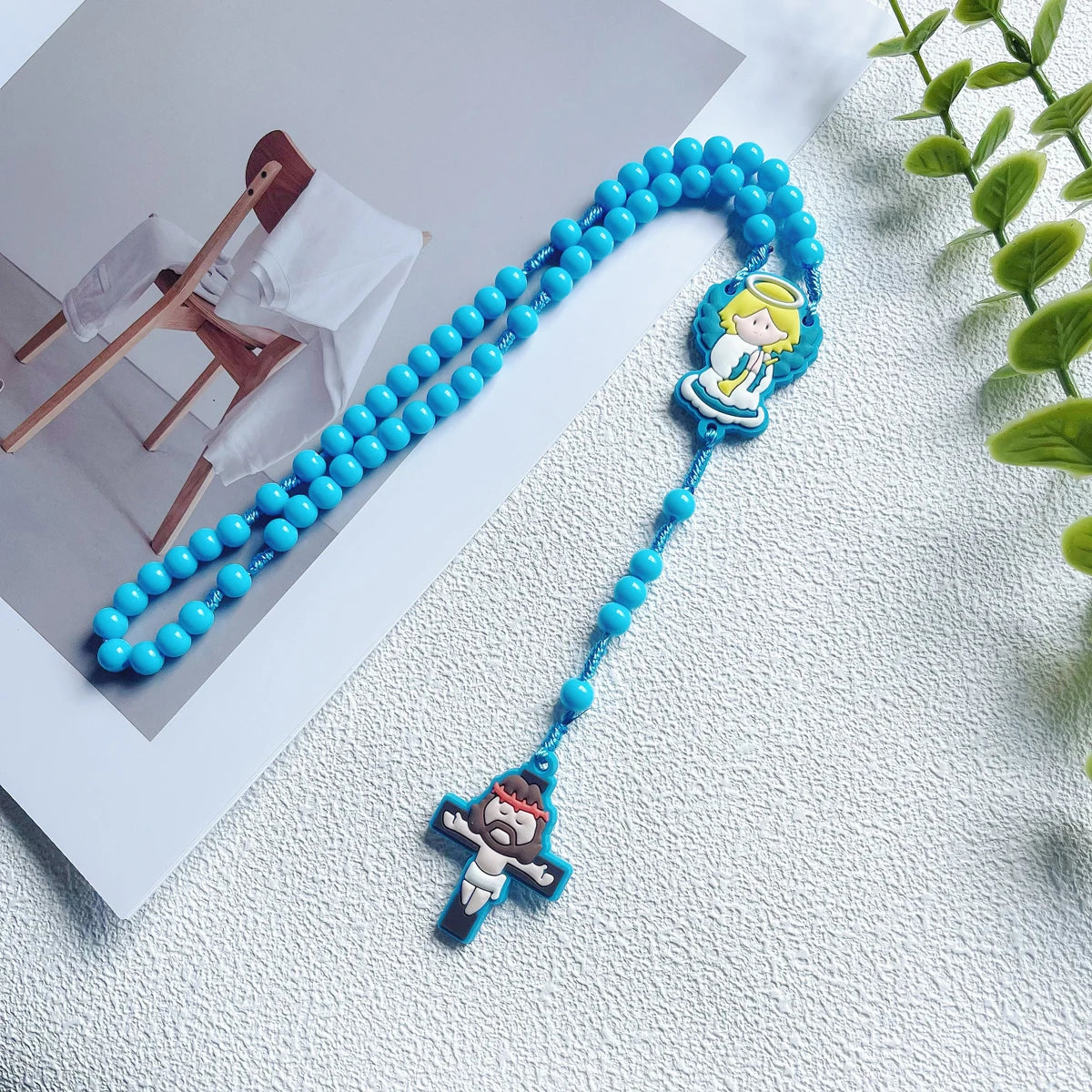 Children's Rosary Set with Angel Pendant