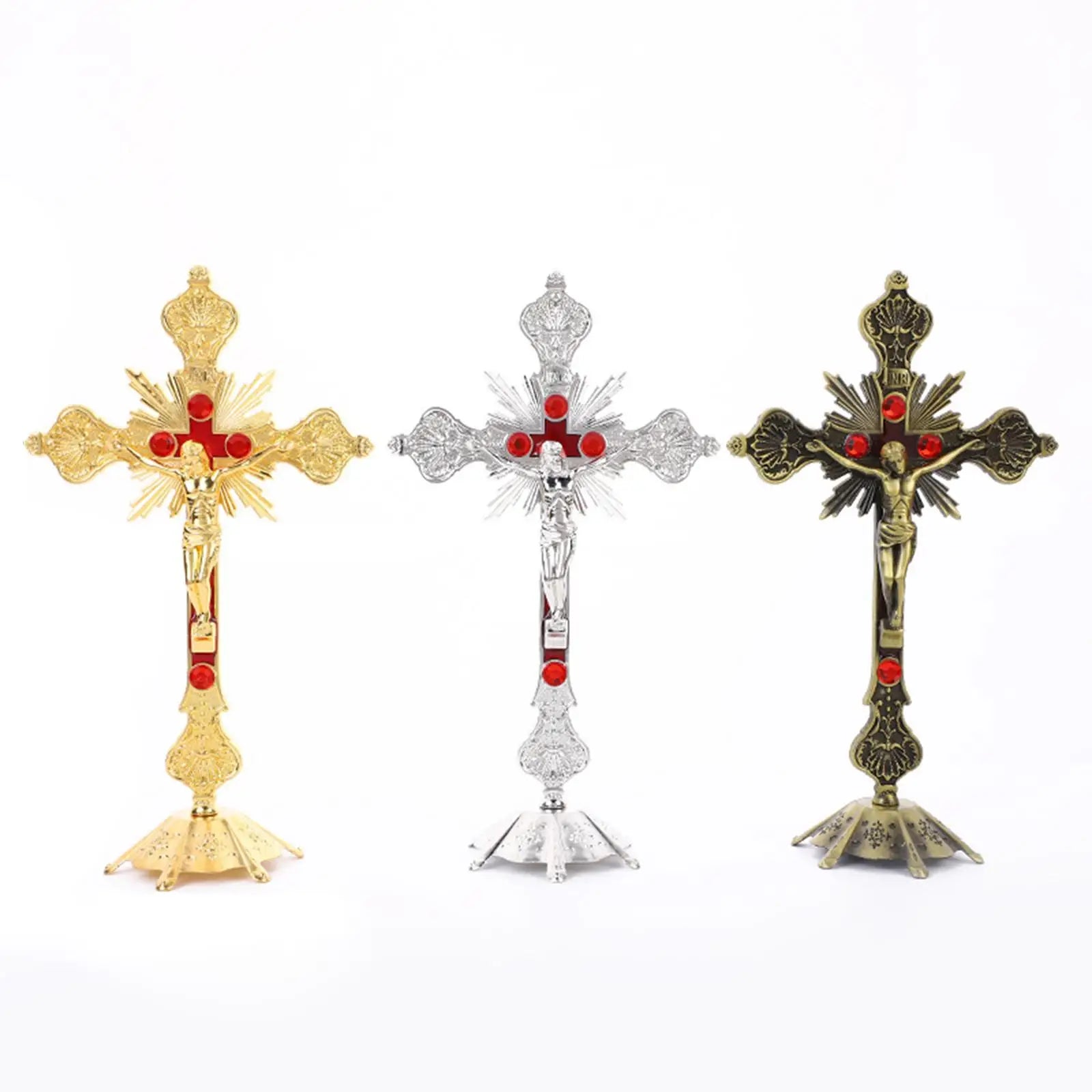 Holy Trinity On The Stand Crucifix Home Decoration