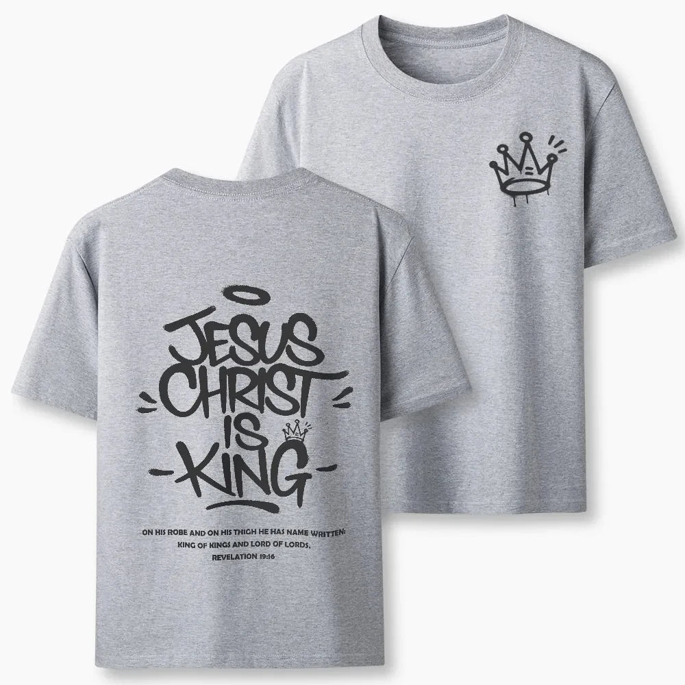2026 New Style Jesus Christ Is King  High-quality Casual Breathable T-shirt