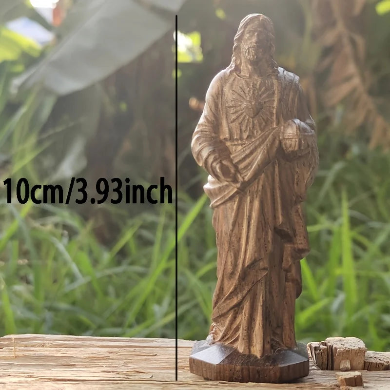Black Ebony Wood Jesus Figurine