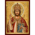 Orthodox Icon Of Christ The King Our Lord Divine Resurrection Canvas Wall Art