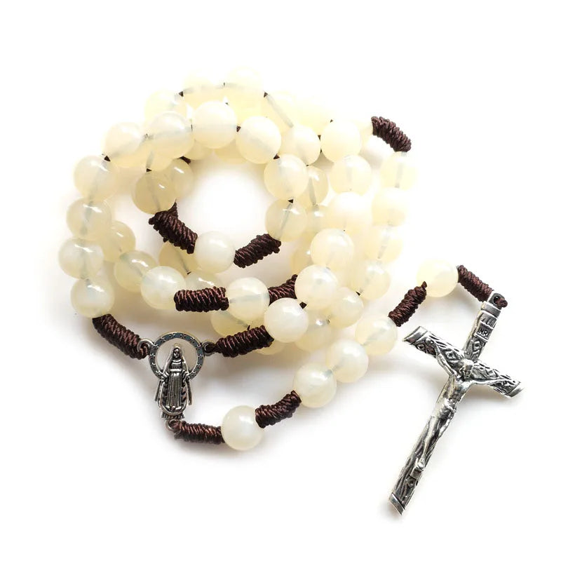 Acrylic Rosary with Cross Pendant
