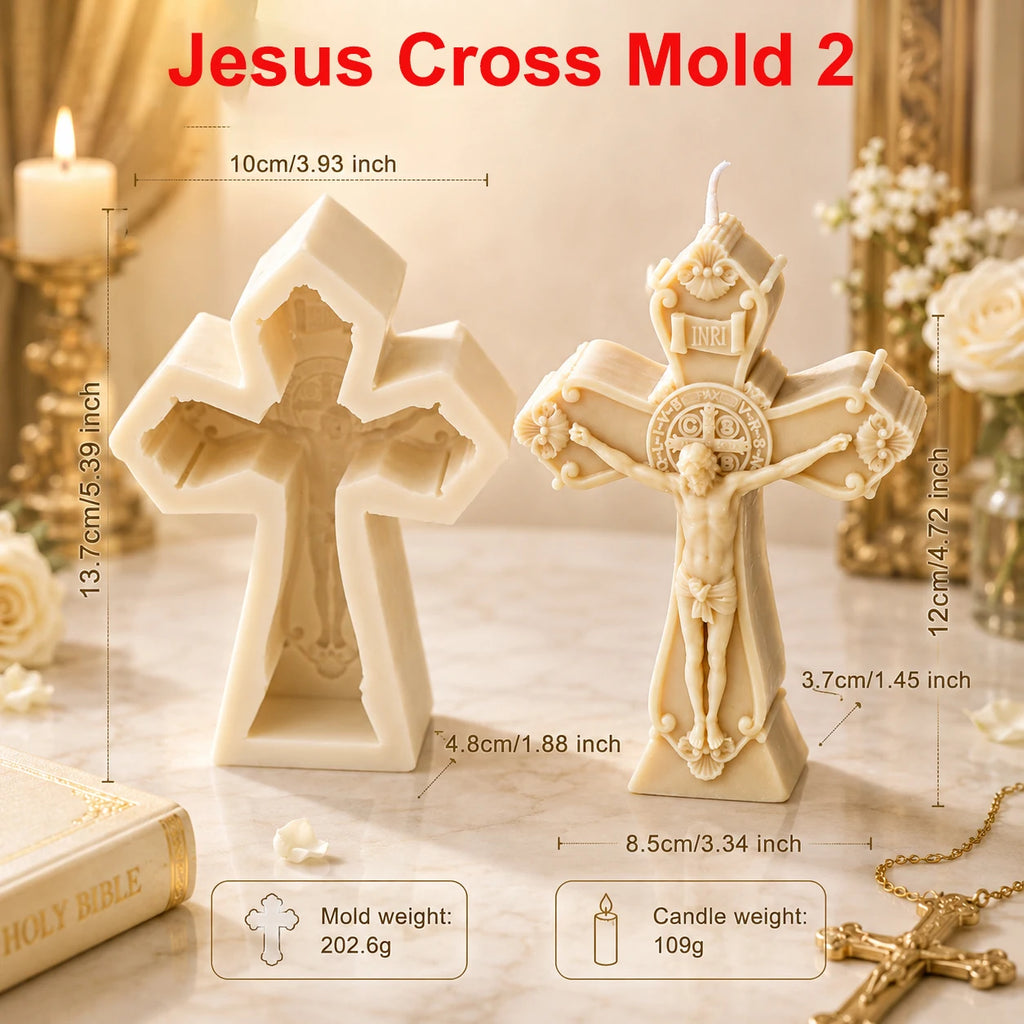 3D Soy Cross Candle