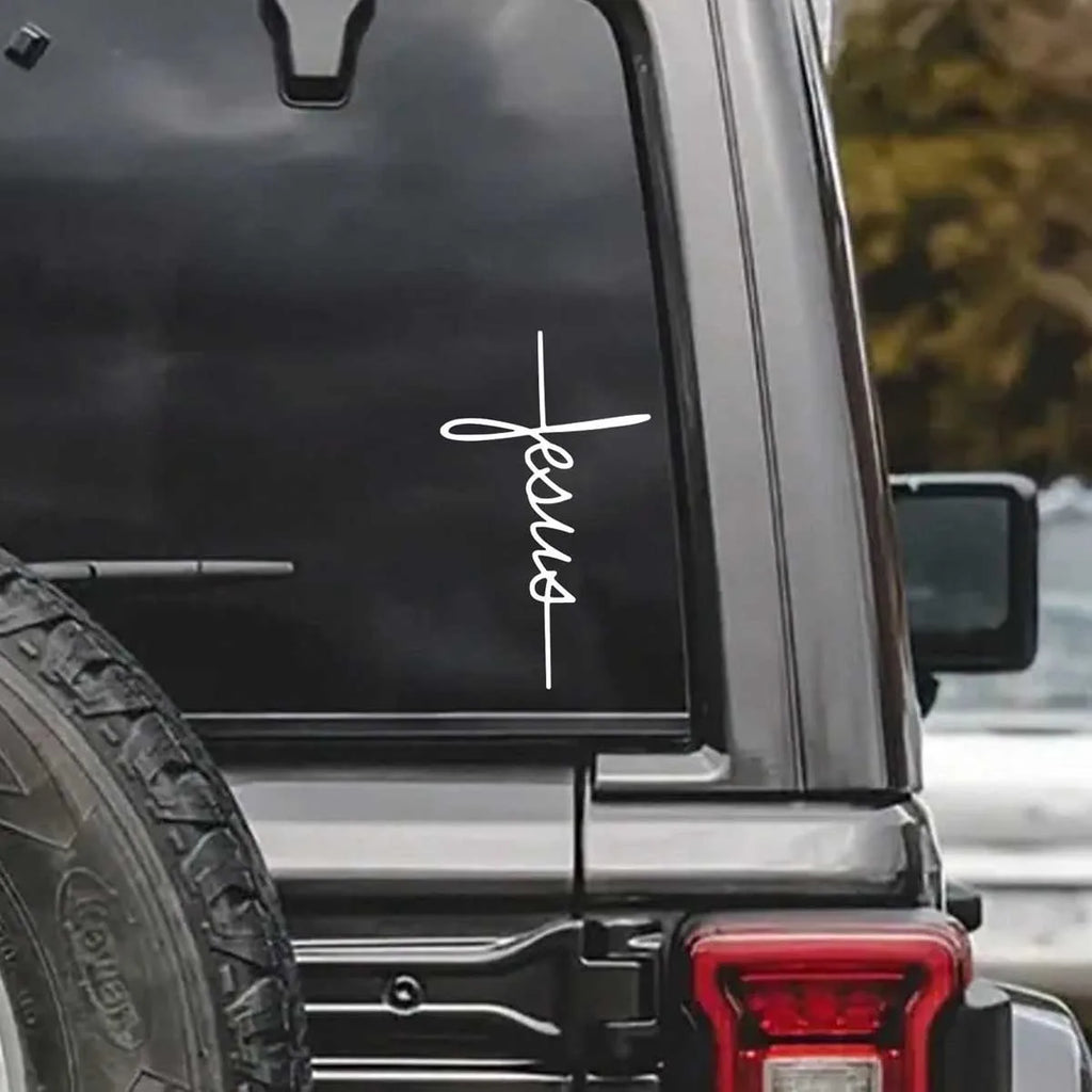 Jesus Cross Sticker Car window bumper decals