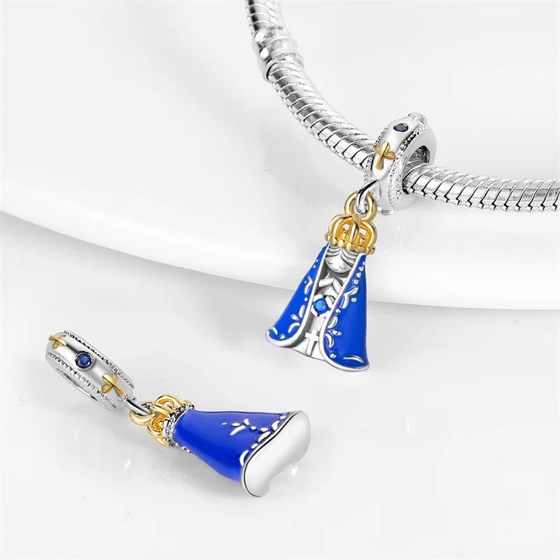 Original 925 sterling silver Virgin Mary Charm