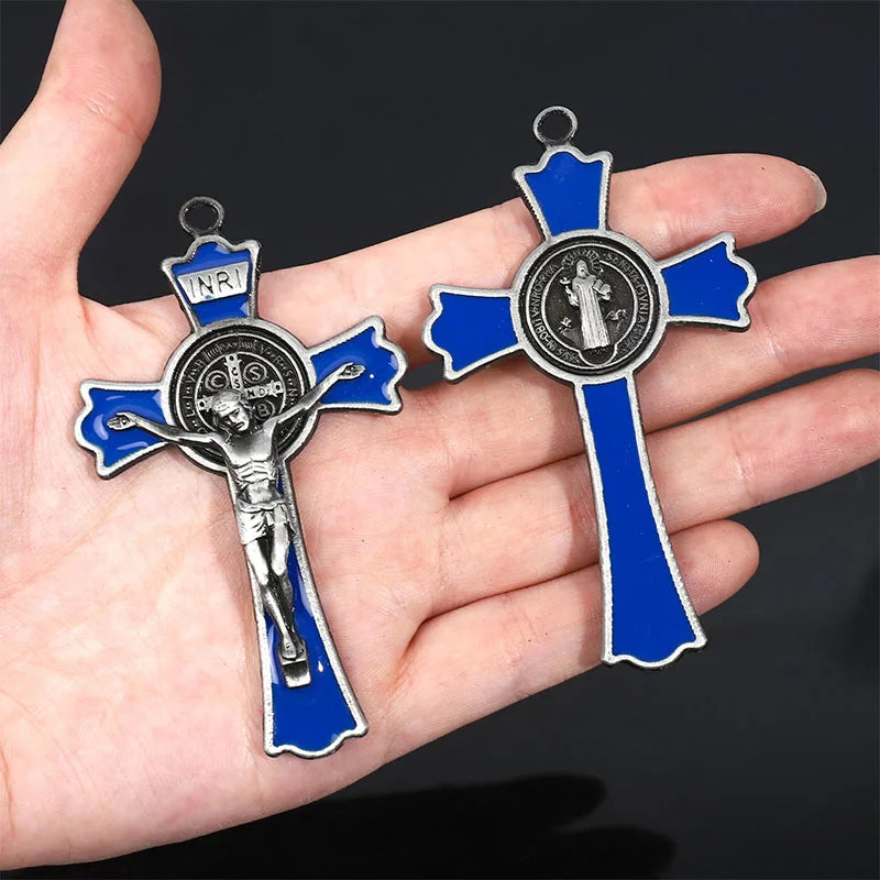 Large St Benedict Enamel Cross