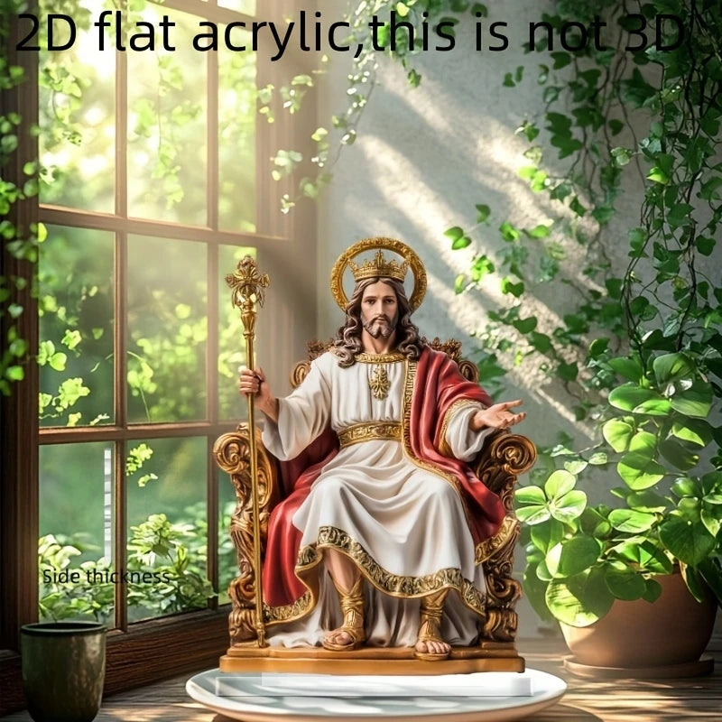 Sacred Heart Jesus Figurine Desktop Decoration for Home Office