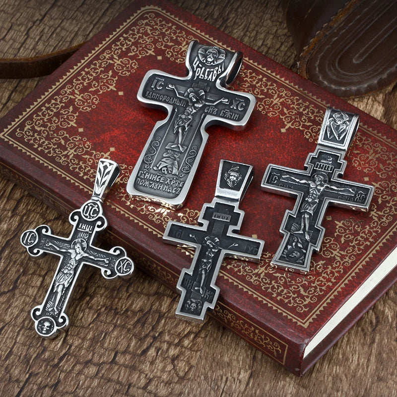 Stainless Steel Eastern Orthodox Pendants