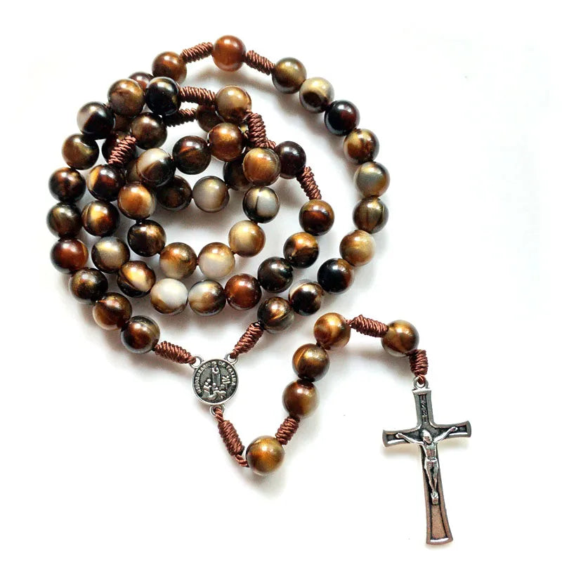 Acrylic Rosary with Cross Pendant