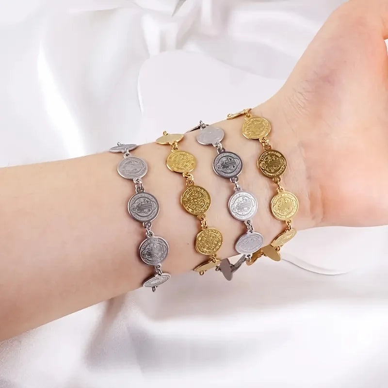 Saint Benedict 11 Pieces Medal Protection Bracelet