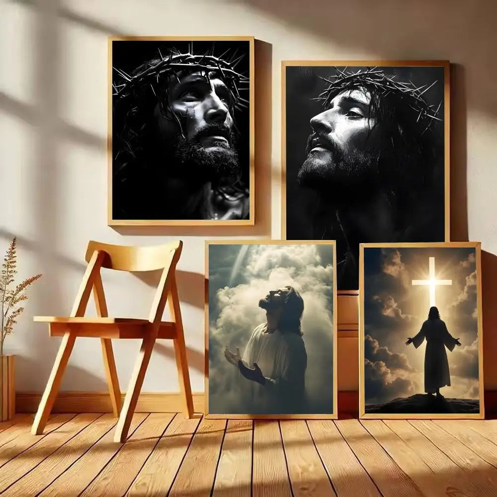 Son of God Jesus Cross Poster Wall Decor