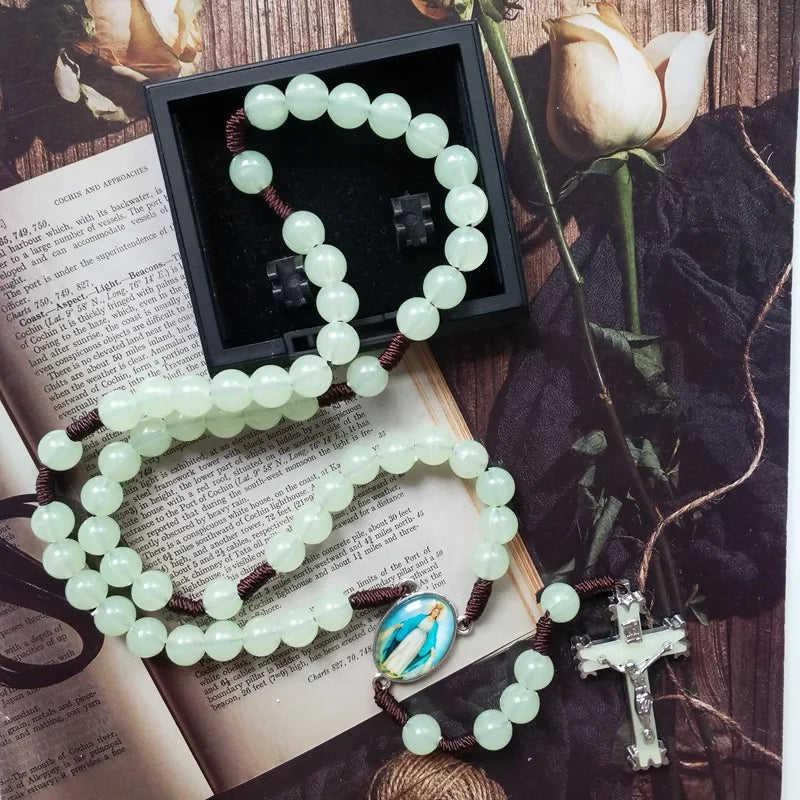 Acrylic Rosary with Cross Pendant