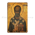 Saint Nicholas Orthodox Icon Metal Sign
