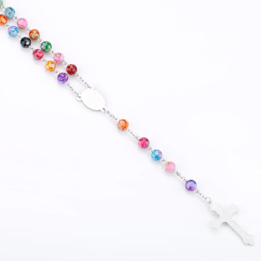 Colorful Acrylic Beaded Rosary