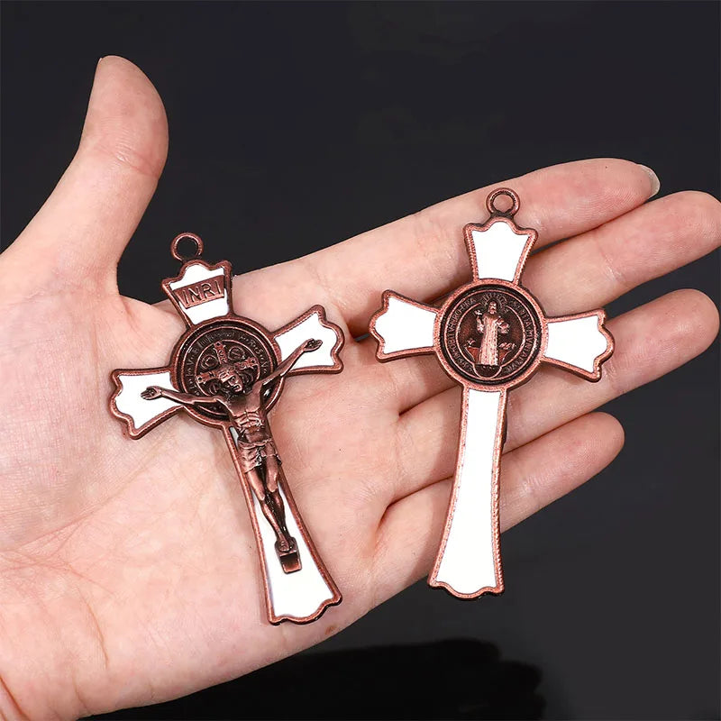 Large St Benedict Enamel Cross