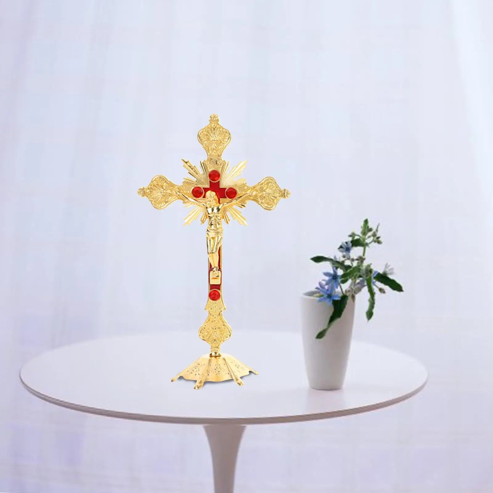 Holy Trinity On The Stand Crucifix Home Decoration