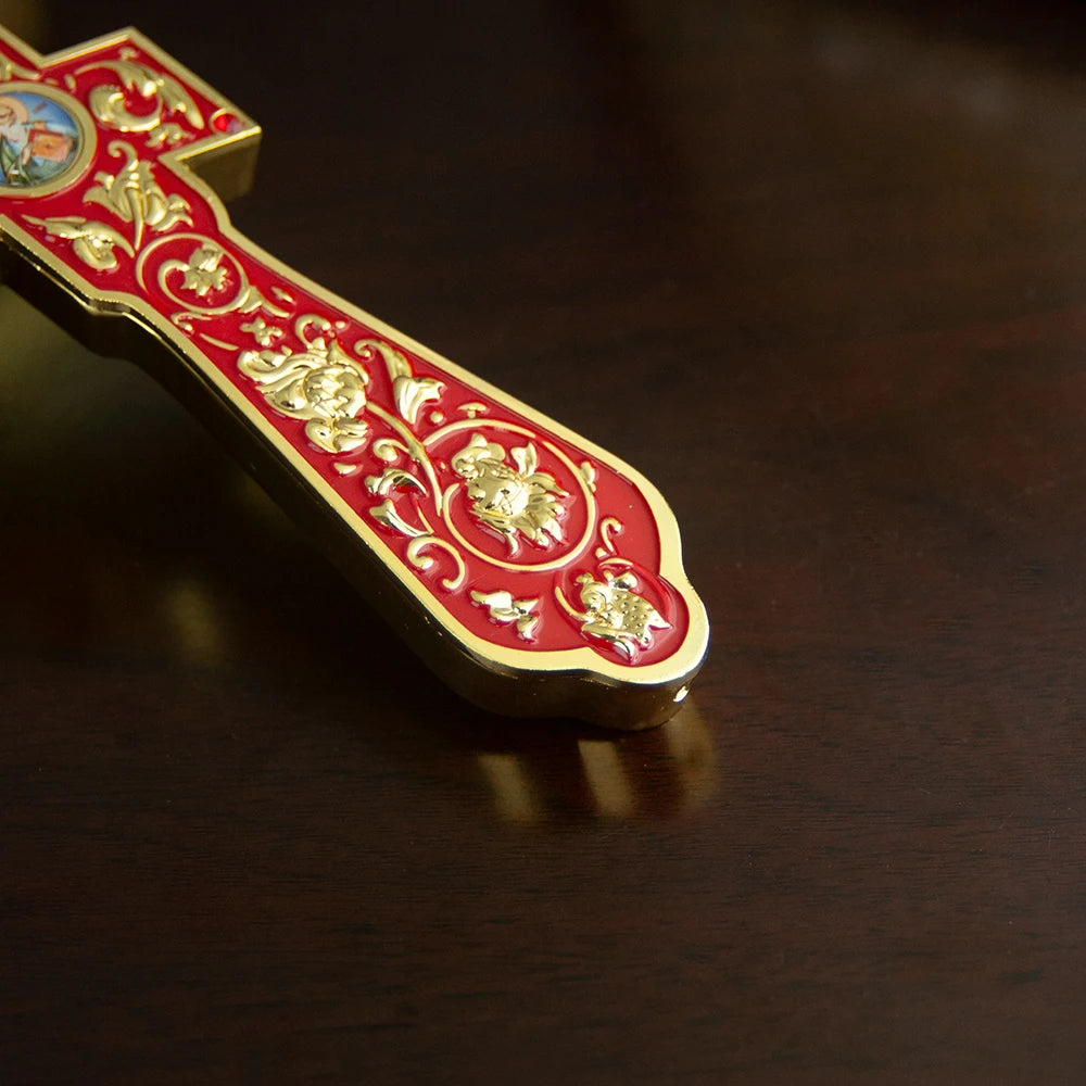 Orthodox Cross with Base Home Desktop Decor Decoration