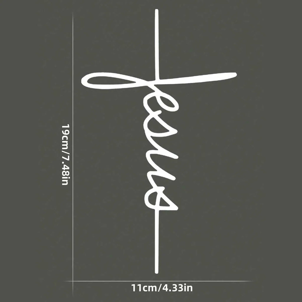 Jesus Cross Sticker Car window bumper decals