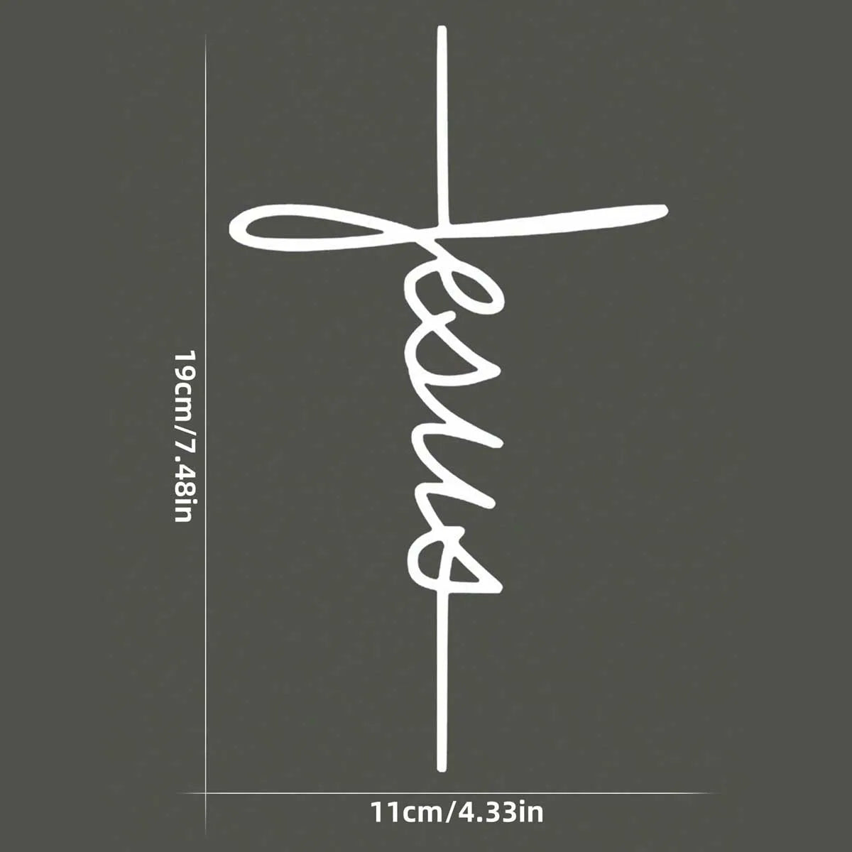 Jesus Cross Sticker Car window bumper decals