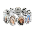 Holy Icon  Sacred Heart Elastic Stretch Bracelet
