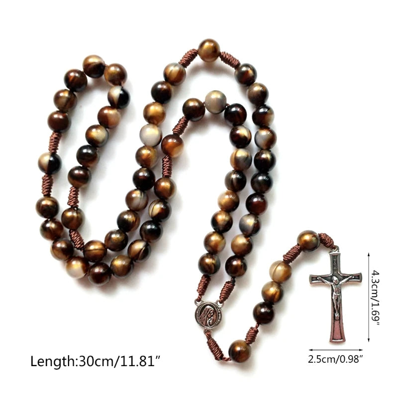 Rosary Prayer Beads Necklace