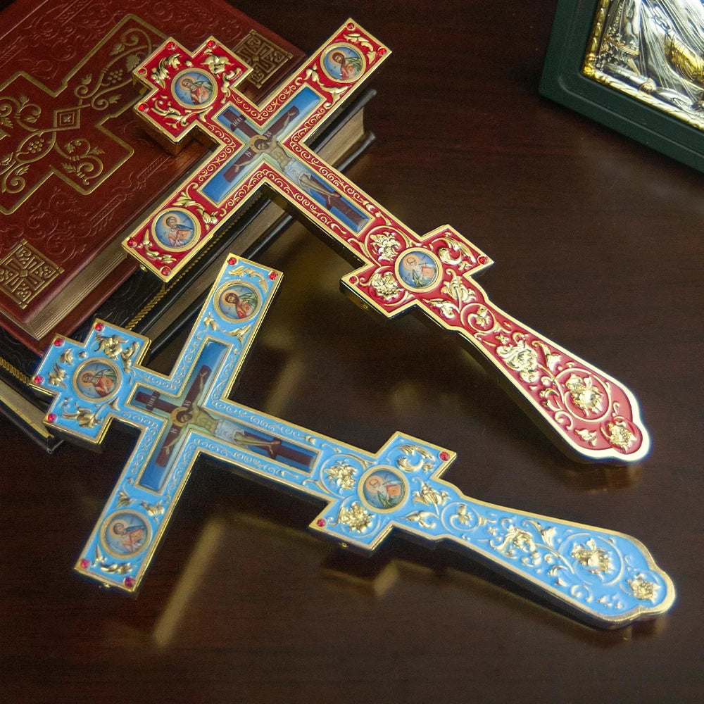 Orthodox Cross with Base Home Desktop Decor Decoration