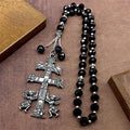 Caravaca Crucifix with Cherub Angel Pendant