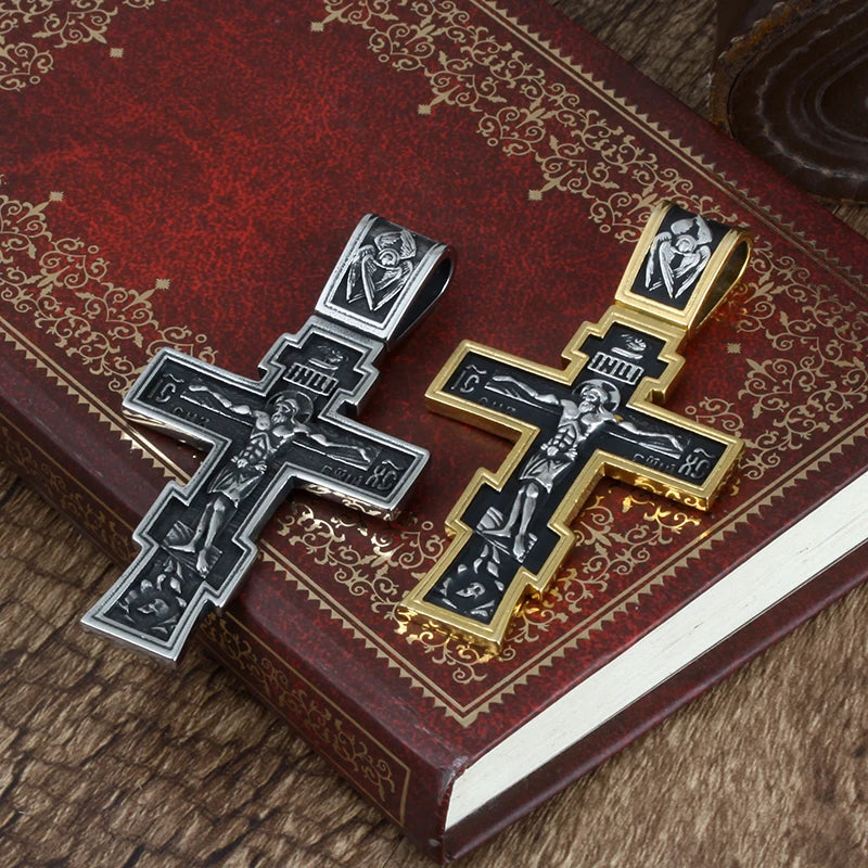 Stainless Steel Eastern Orthodox Pendants