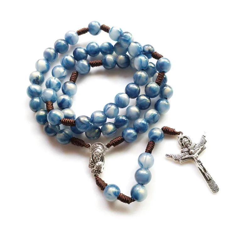 Acrylic Rosary with Cross Pendant