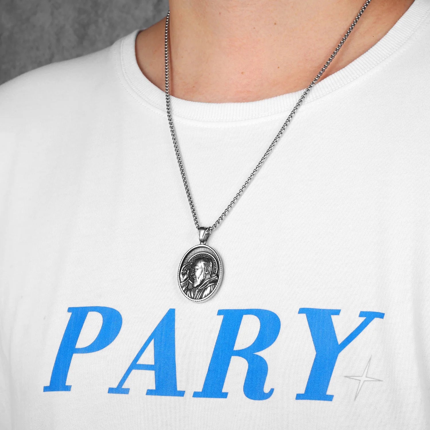 Padre Pio Powerful Amulet Stainless Steel
