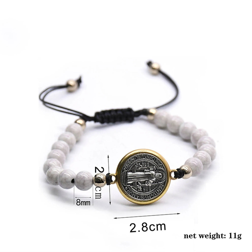 St. Benedict Rosary Beaded Bracelet