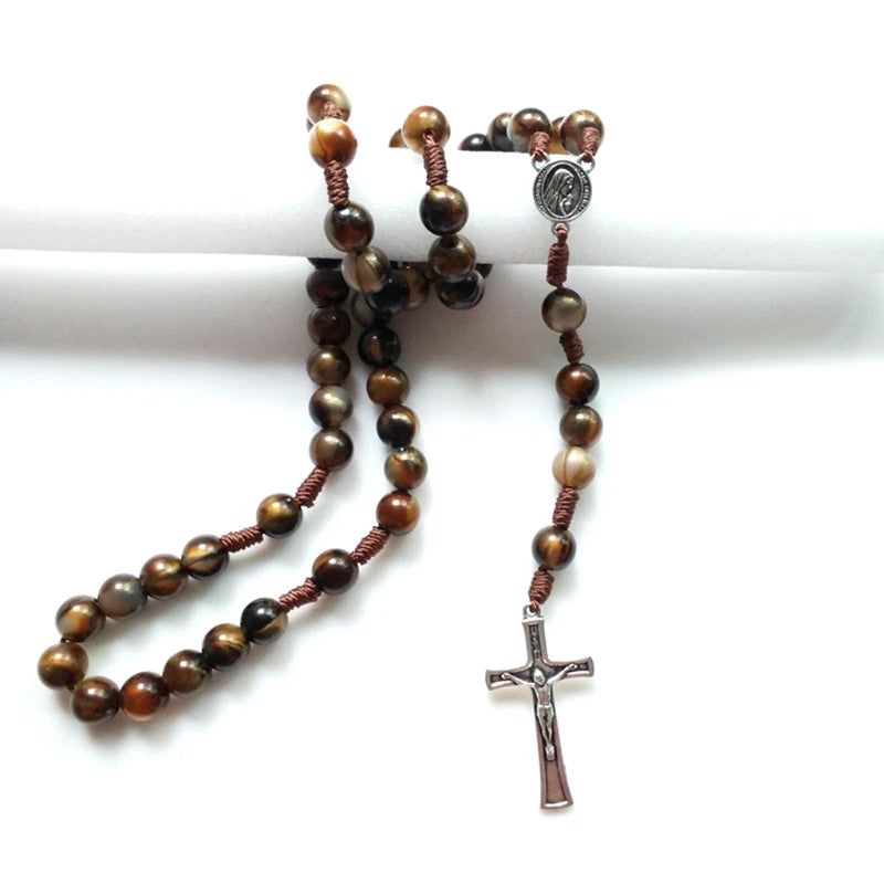 Rosary Prayer Beads Necklace