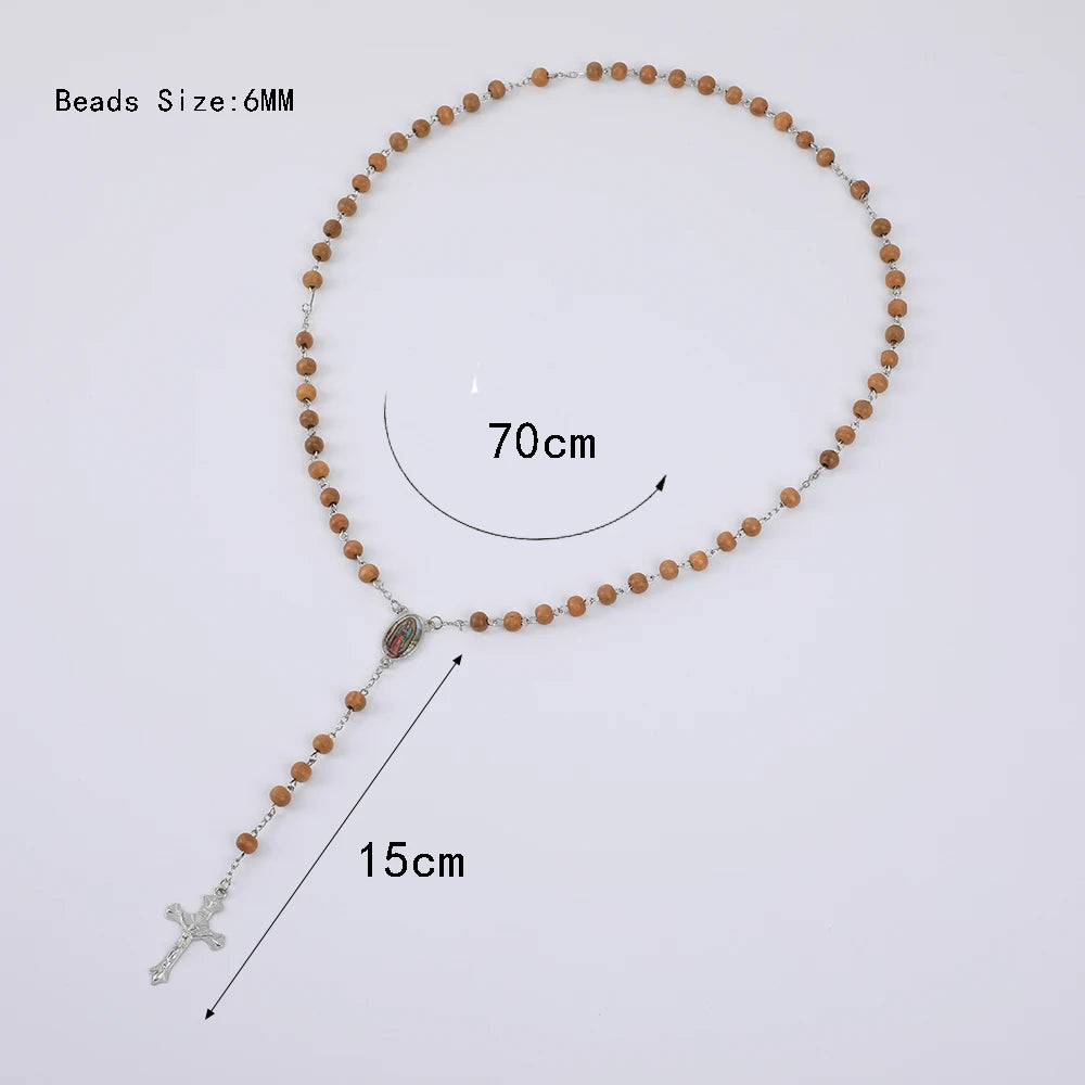 Blue Rosary  6MM Wooden Bead