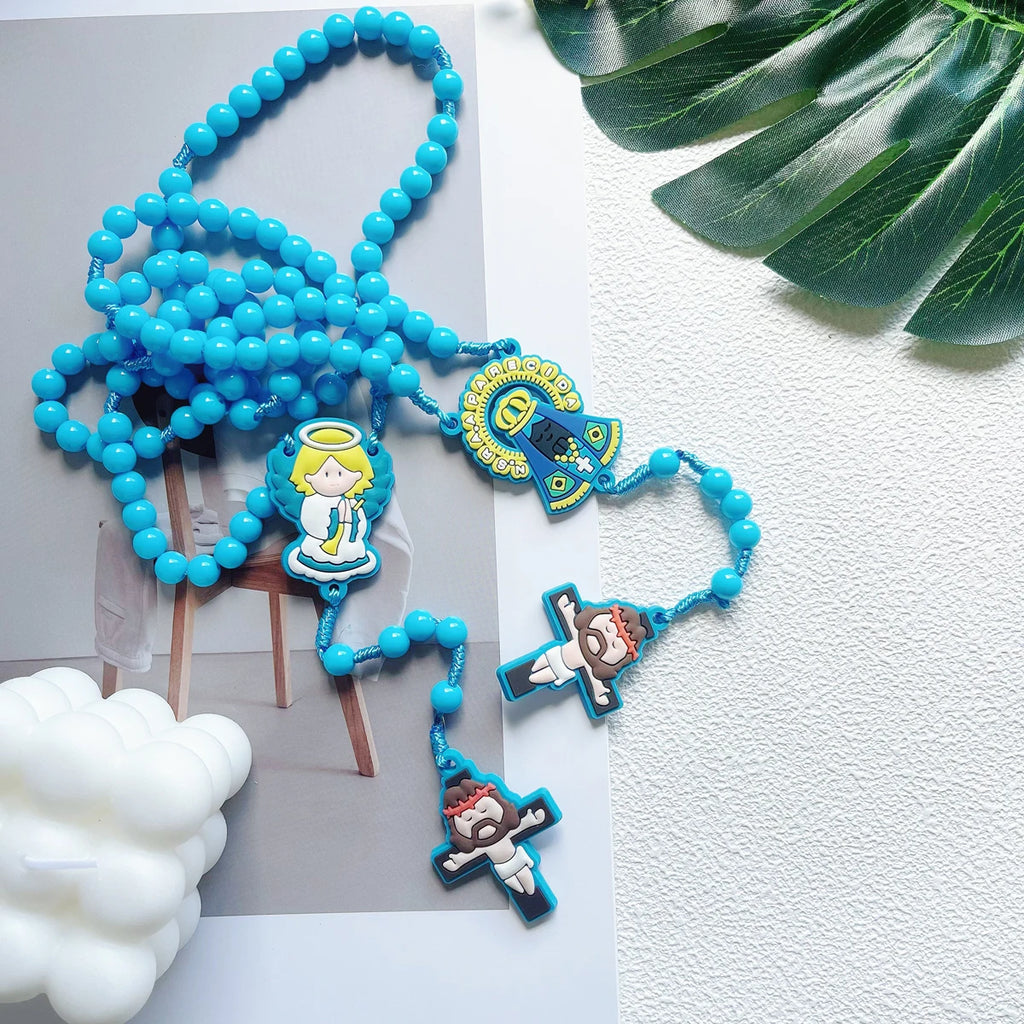 Children's Rosary Set with Angel Pendant