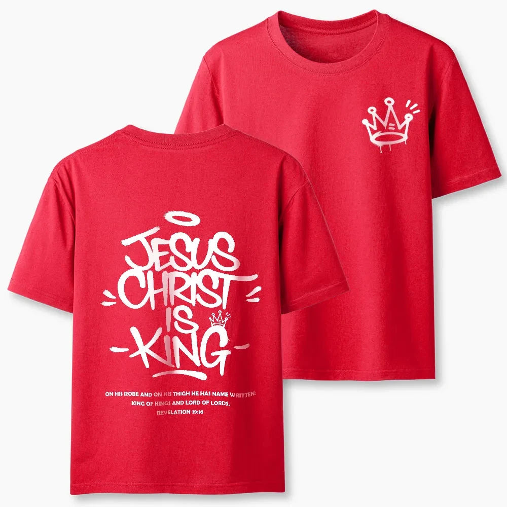 2026 New Style Jesus Christ Is King  High-quality Casual Breathable T-shirt