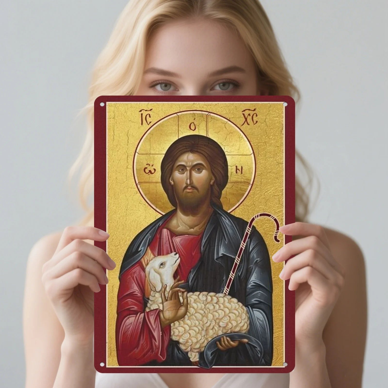 Byzantine Orthodox Good Shepherd Icon