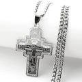 Orthodox Crucifix Cross Pendant and Necklace