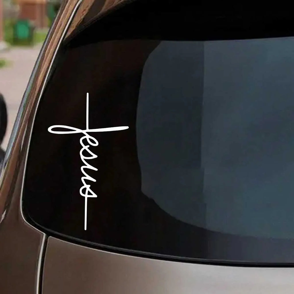 Jesus Cross Sticker Car window bumper decals