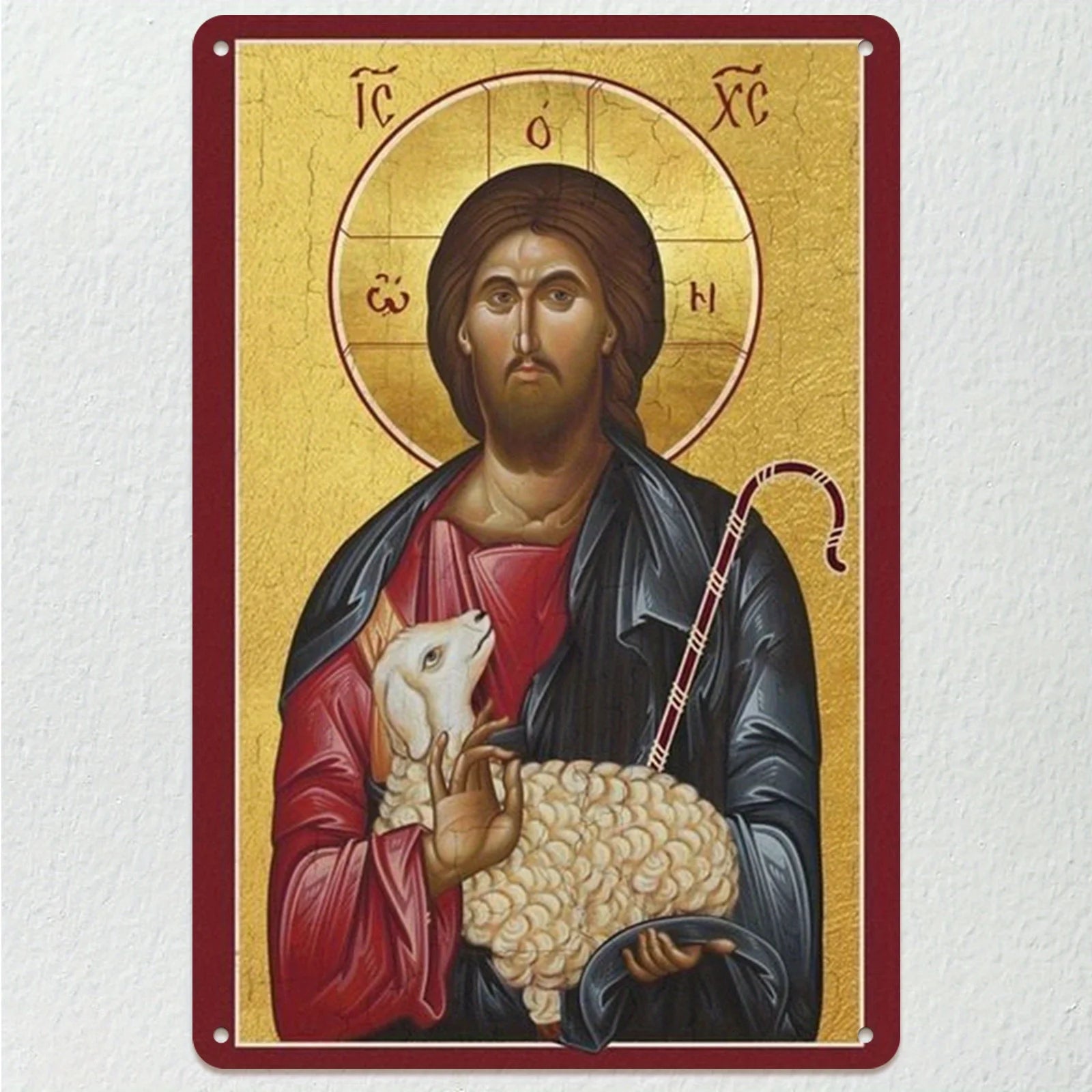 Byzantine Orthodox Good Shepherd Icon