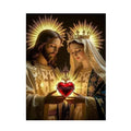 Virgin Mary and Baby Jesus Canvas Wall Art, Sacred Heart of Jesus Canvas Prints, for Living Room Home Decoarion